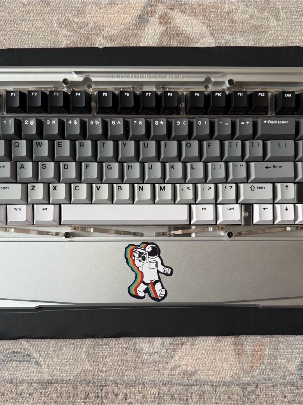 Black Diamond 75 Silver and Black Keyboard Base Label